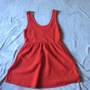 Red baby doll dress